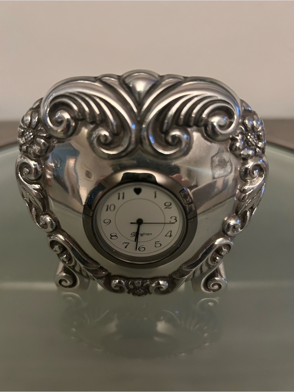 Brighton VINTAGE “ Penelope “ Silver Heart Tell Time Piece. NWT!! - Picture 2 of 7